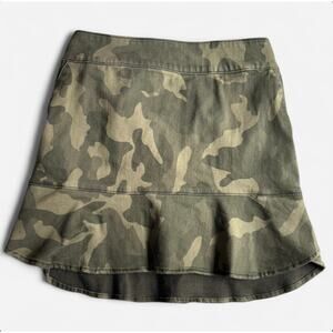 White House Black Market Camouflage Mini Skirt